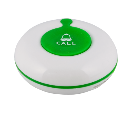 K-01 влагозащищённая кнопка вызова (белый/зелёный)